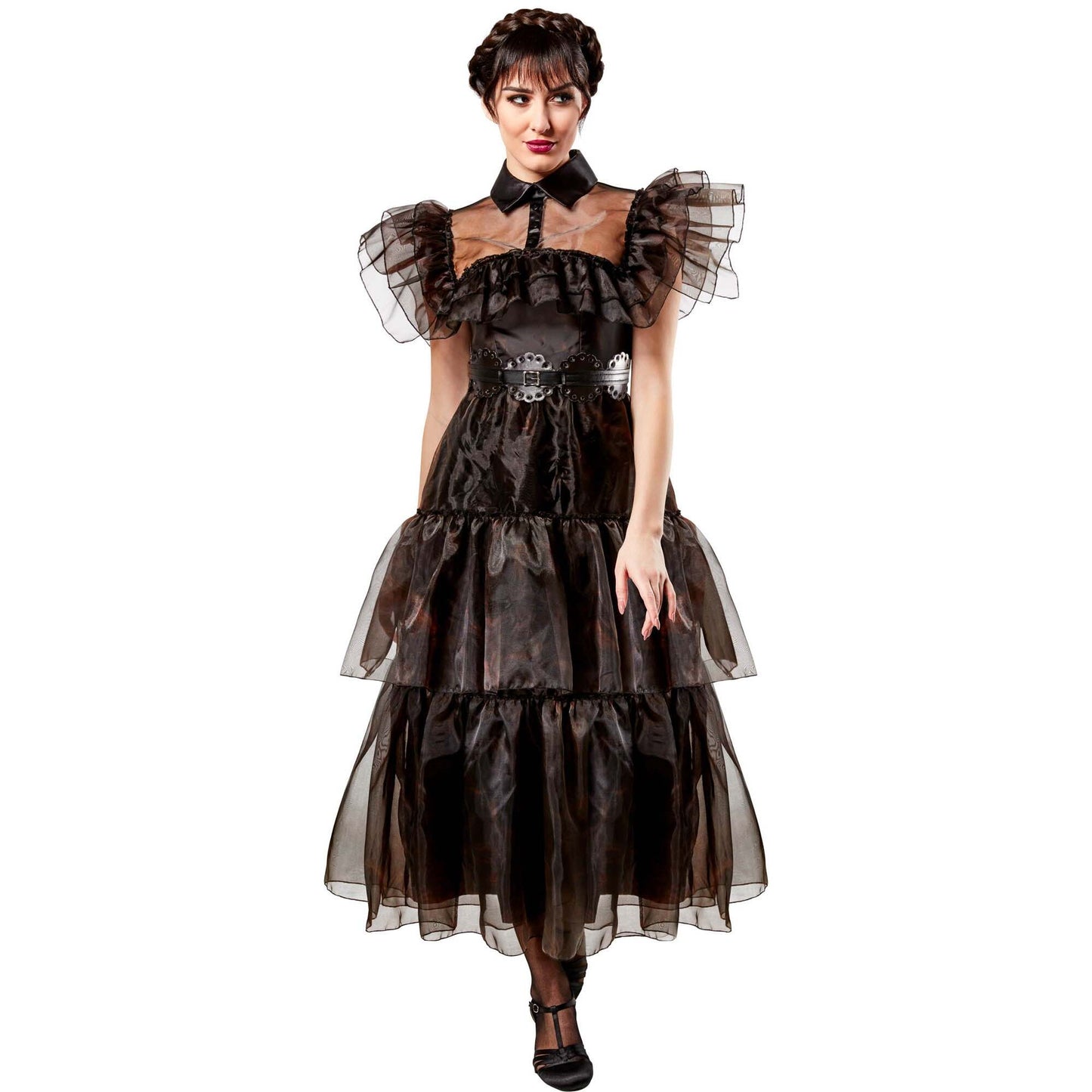 Wednesday Raven Womens Dress Addams Costume 1