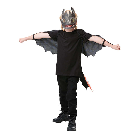Toothless Nightfury Glow in the Dark Wings and Mask Set 1