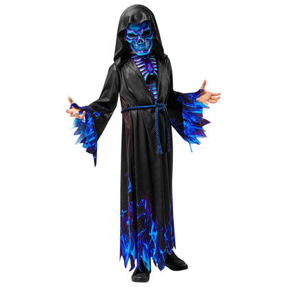 Blue Reaper Skull Boys Costume 1