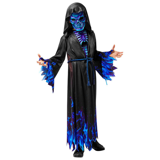 Blue Reaper Skull Boys Costume 1