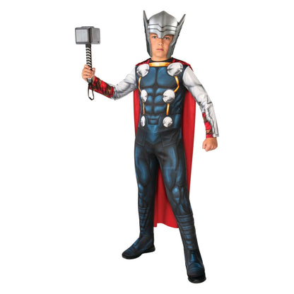 Thor Child Avengers Costume Jumpsuit with Boot Covers and Mask 1