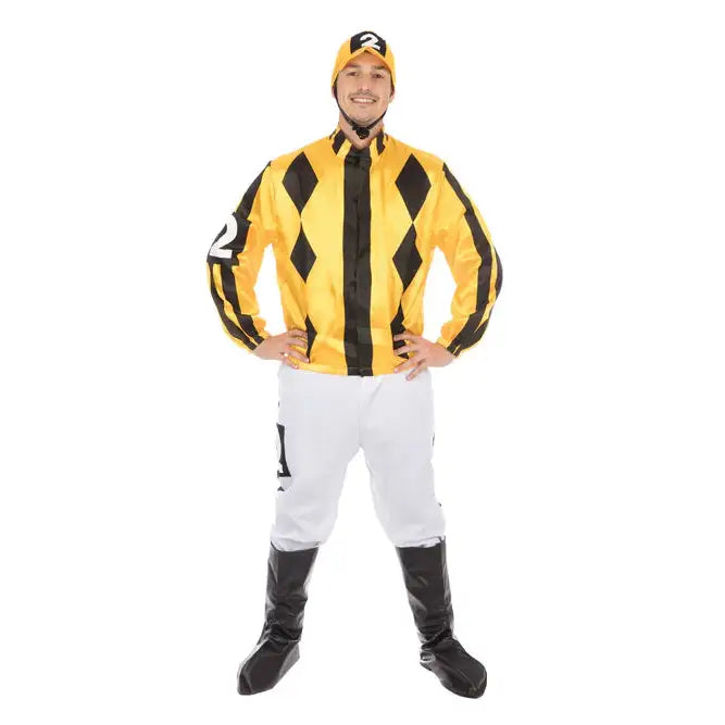 Yellow Jockey Mens Costume 1