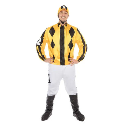 Yellow Jockey Mens Costume 1