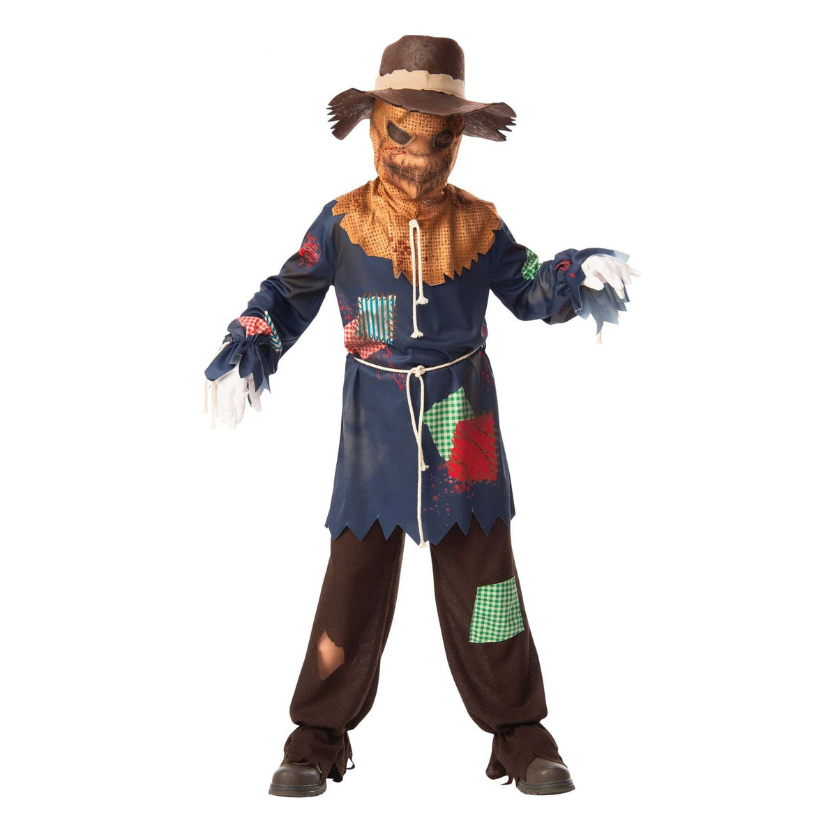 Sinister Scarecrow Boys Halloween Dress Up Costume 1