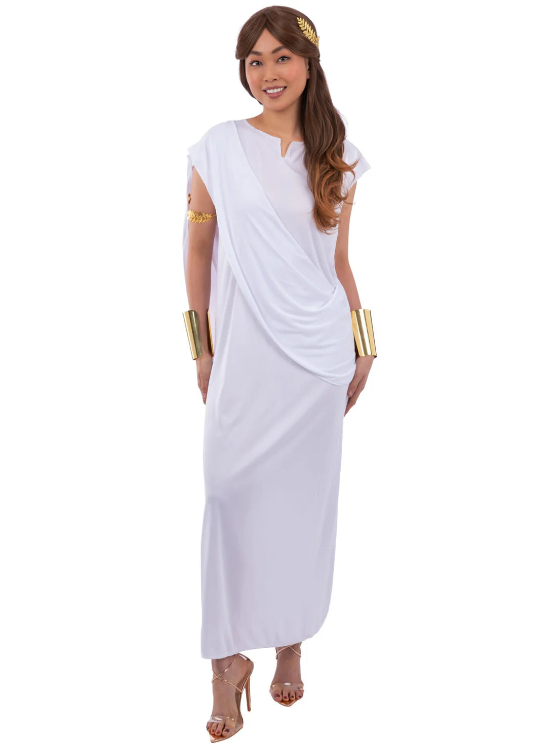 Toga Costume Unisex White Roman Toga Robe 3