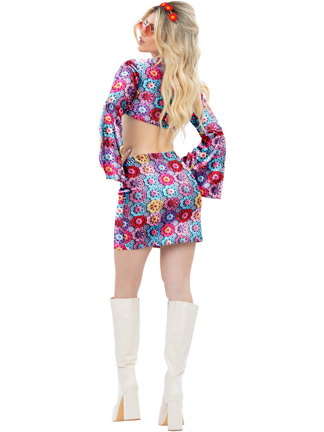 Fever Rainbow 60s Crochet Costume Fever Rainbow 60s Crochet Costume