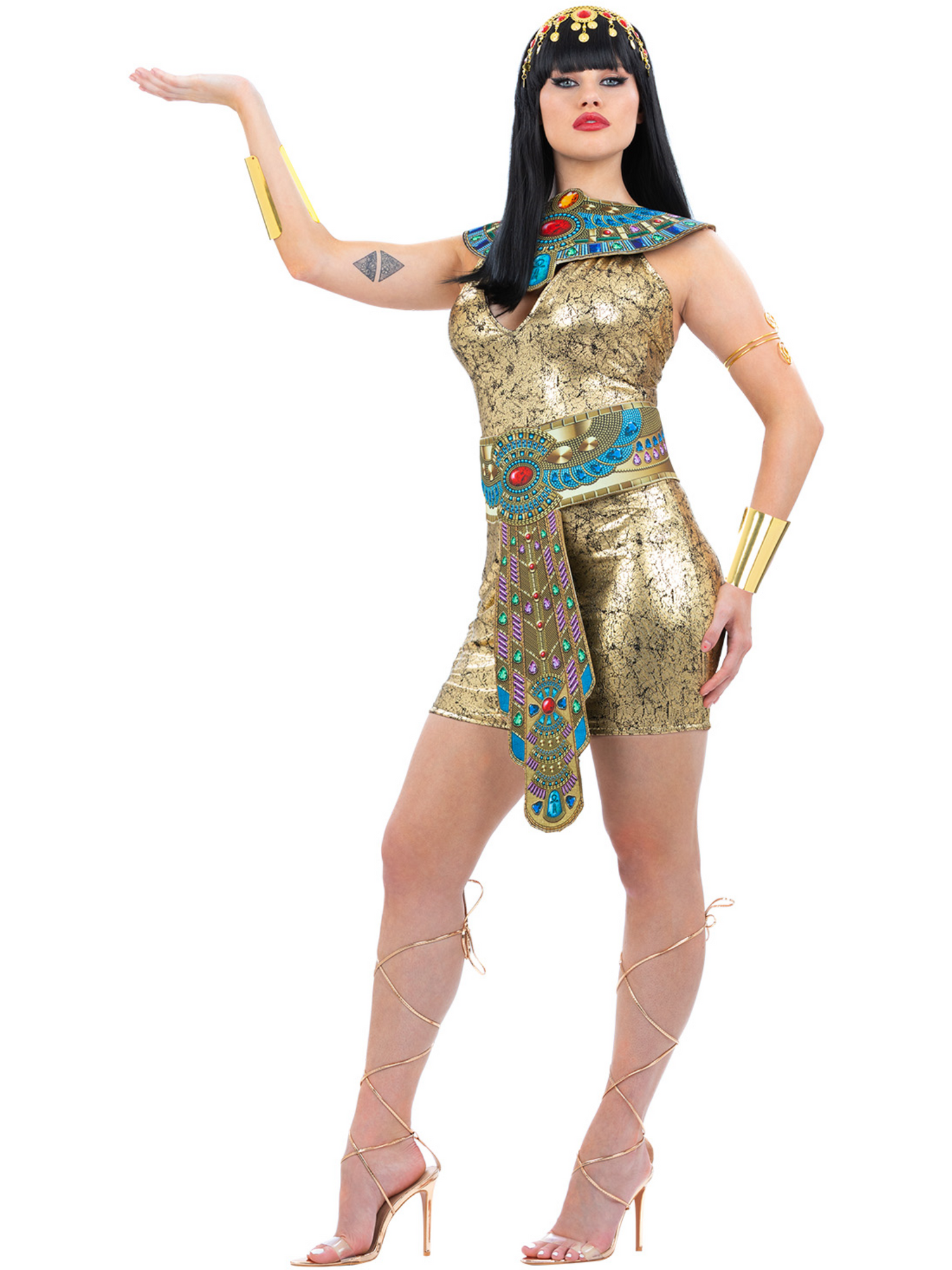 Fever Egyptian Costume for Women The Mummy Gold Dress 2
