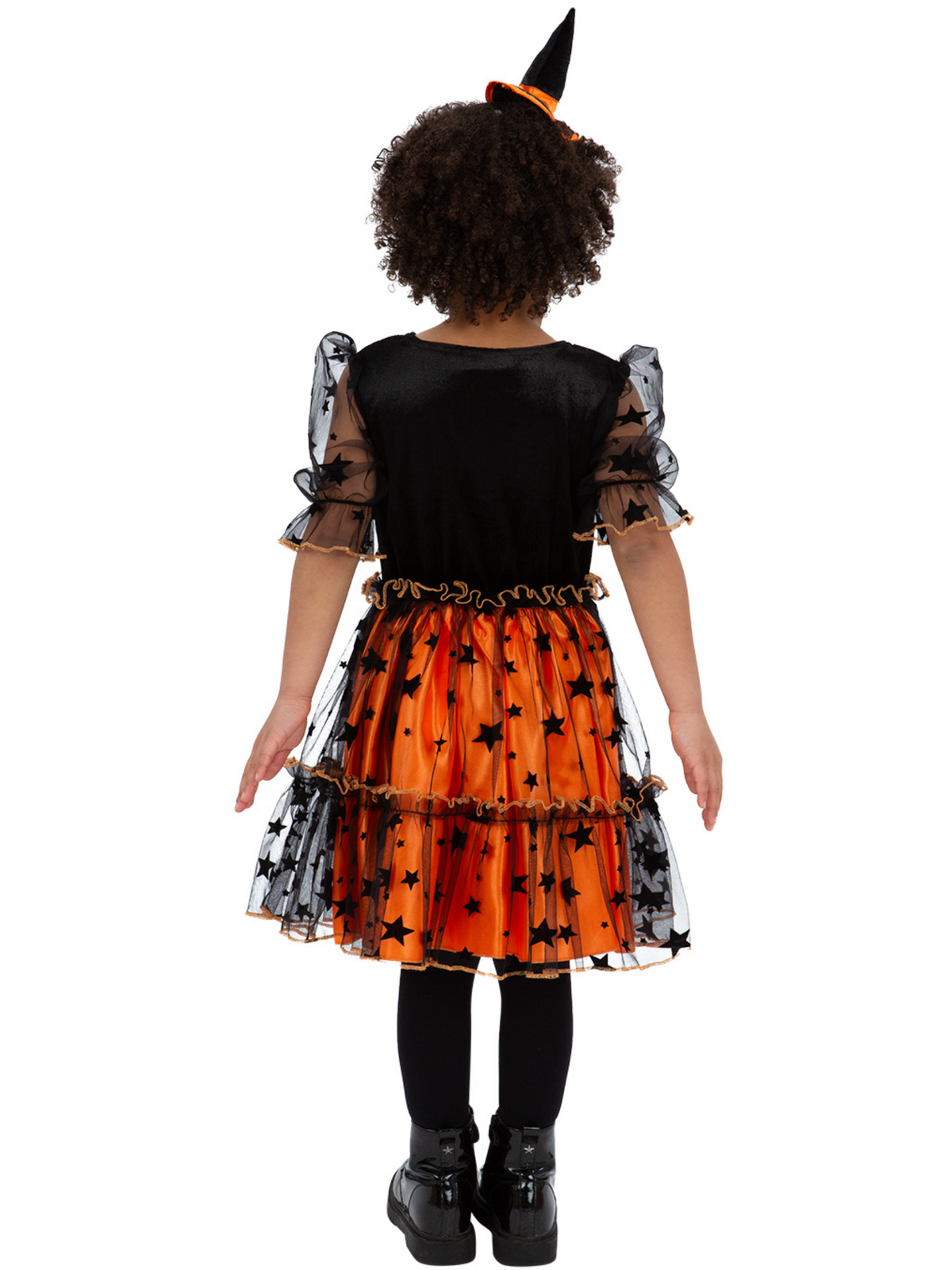 Pumpkin Dress with Headband for Kids 3