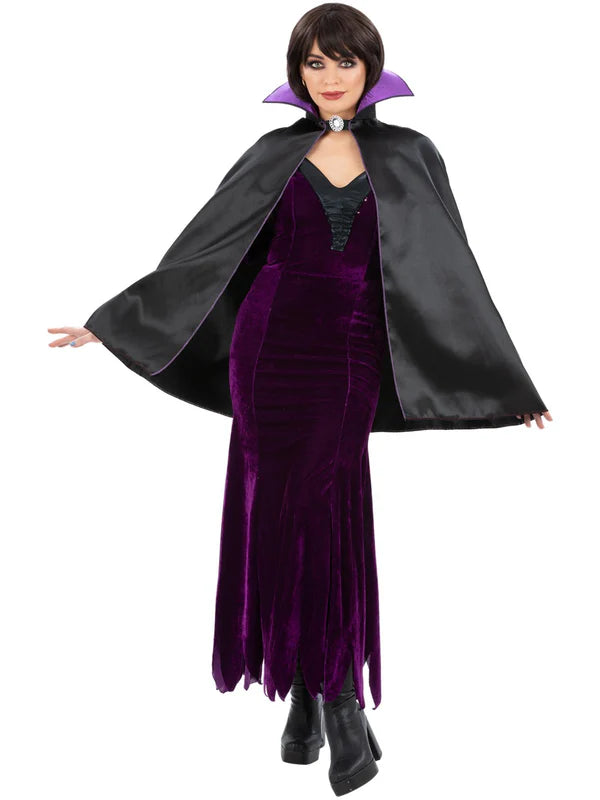 Dark Queen Vampire Cape with Collar