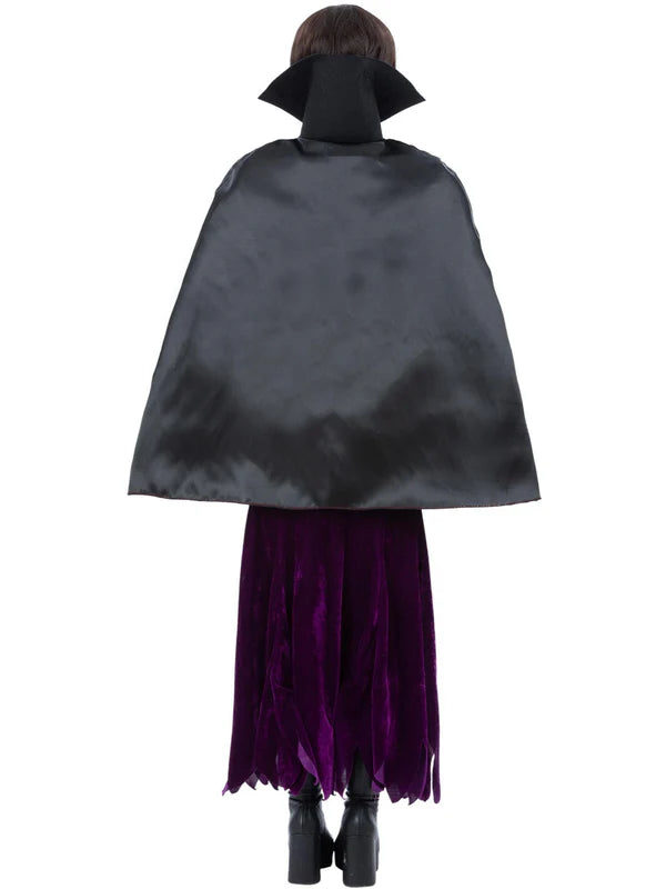 Dark Queen Vampire Cape with Collar