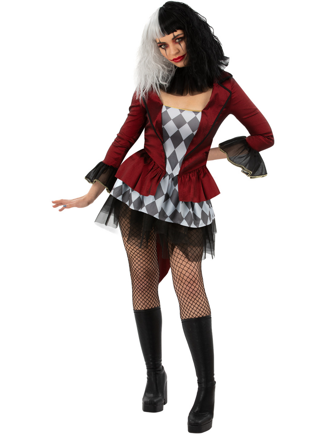 Evil Jester Costume for Women