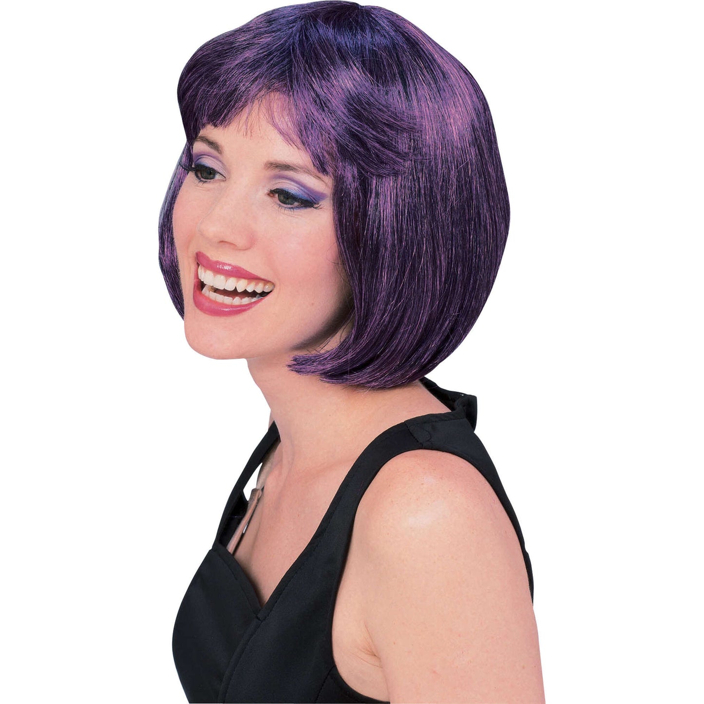 Super Model Purple and Black Wig 1