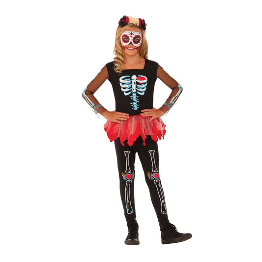 Scared To The Bone Girls Skeleton Costume 1
