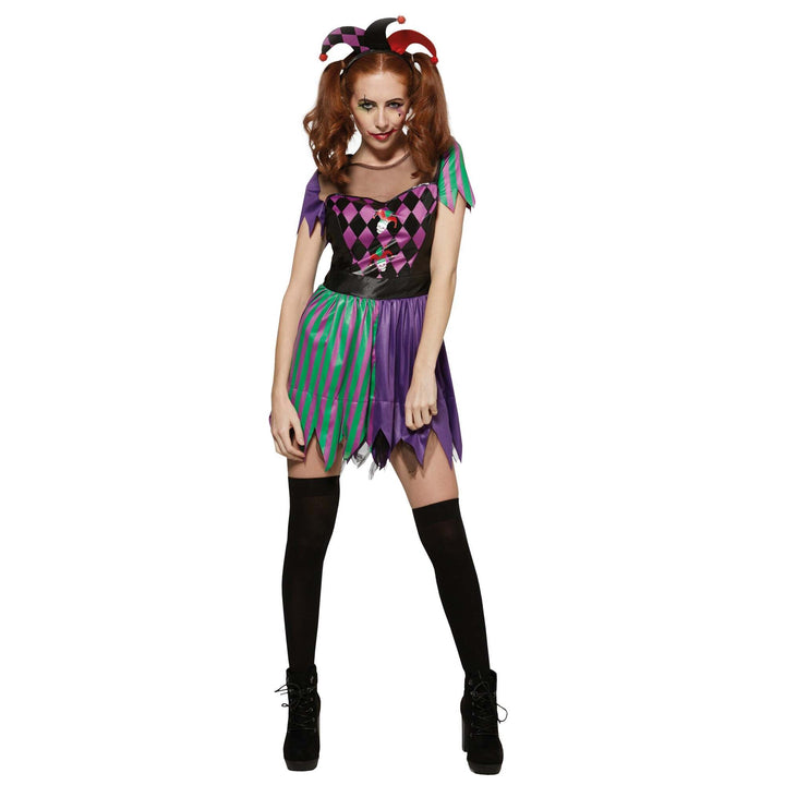 Harlequin Jester Costume Ladies 1
