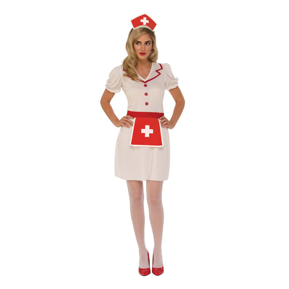 Nurse Costume Adult Classic White Dress 1