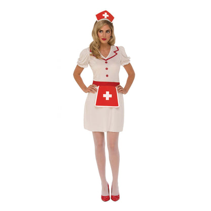 Nurse Costume Adult Classic White Dress 1