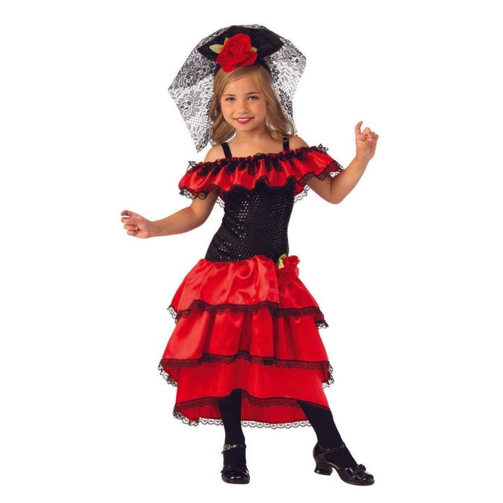 Spanish Dancer Dress Costume Girls 1