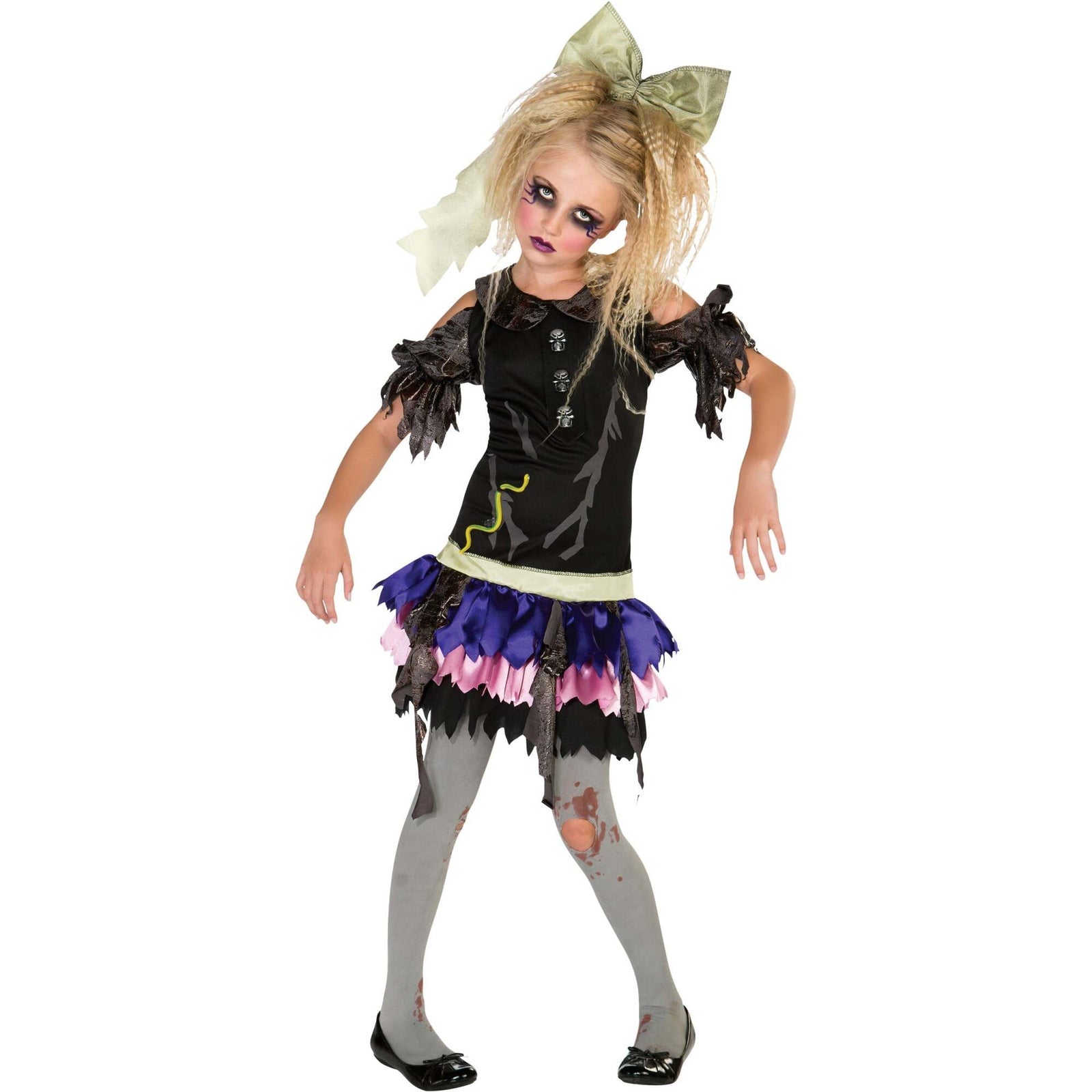 Zombie Doll Horror Kids Costume 1