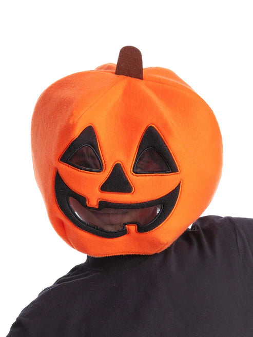 Kids Pumpkin Mascot Head Mask 1