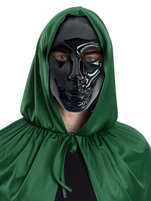 Black Robot Mime Masquerade Mask