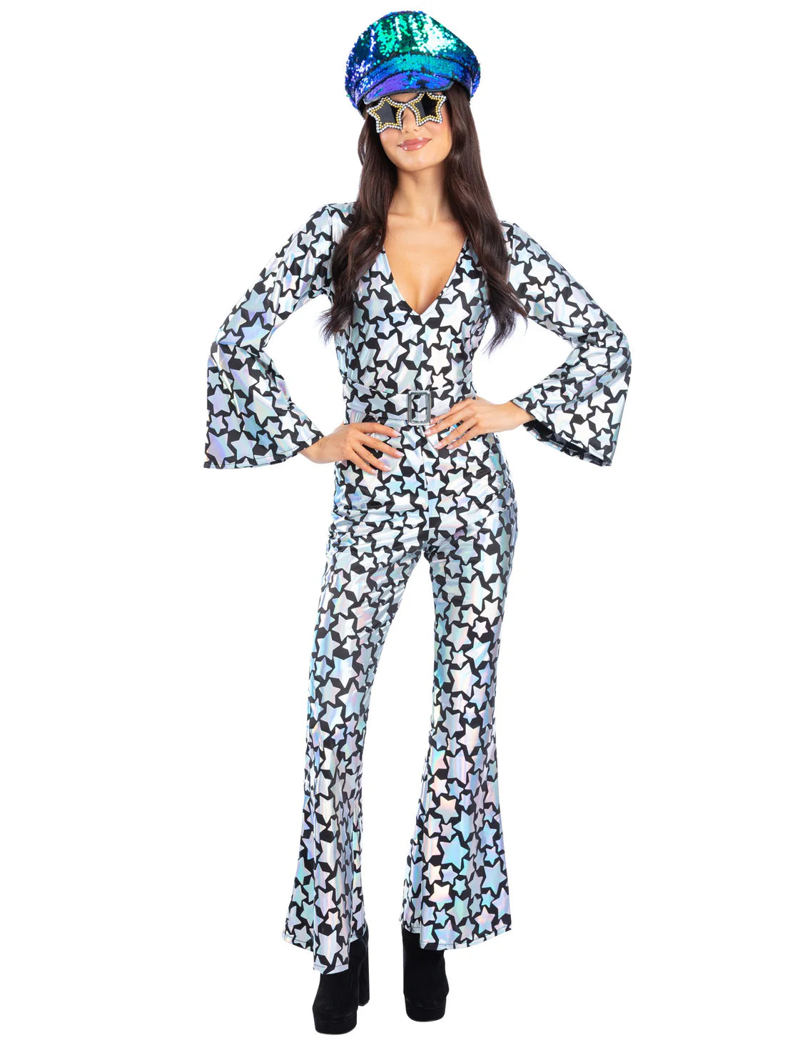 Star Gazer Diva Costume Holographic Iridescent