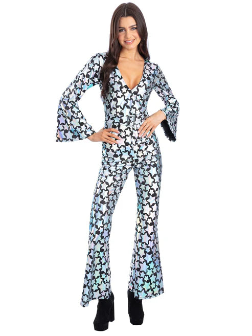Star Gazer Diva Costume Holographic Iridescent