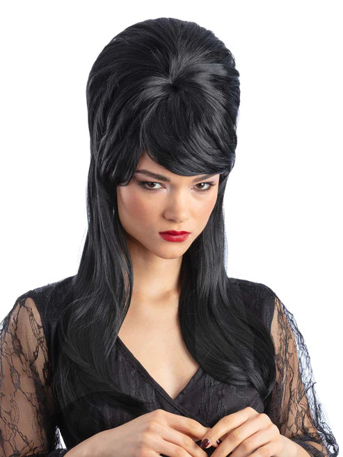 Gothic Mistress Beehive Wig Black