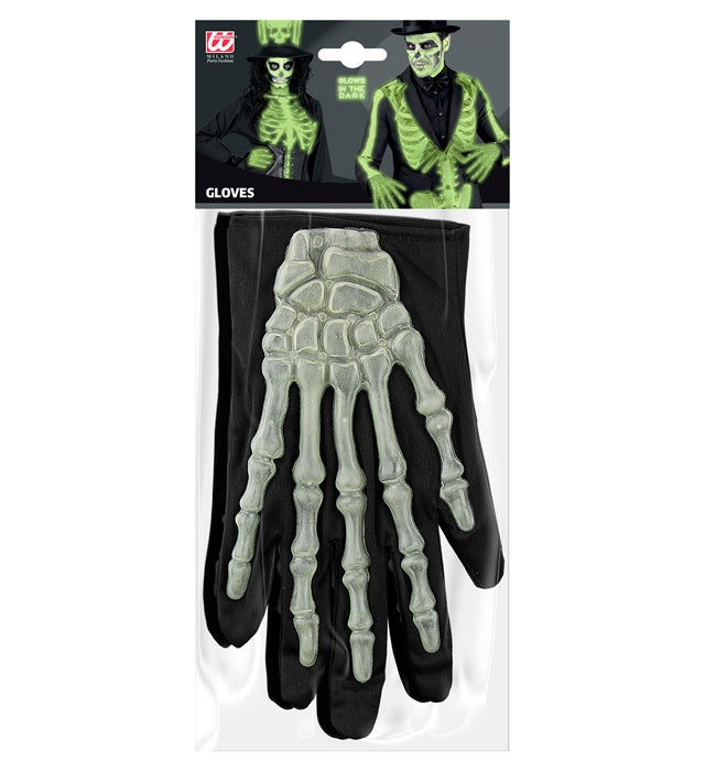 Glow In The Dark 3D Skeleton Gloves