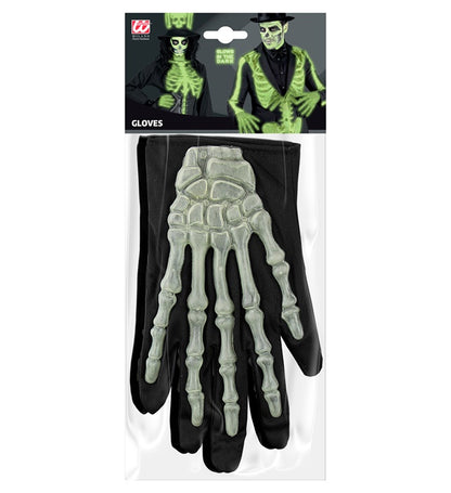 Glow In The Dark 3D Skeleton Gloves