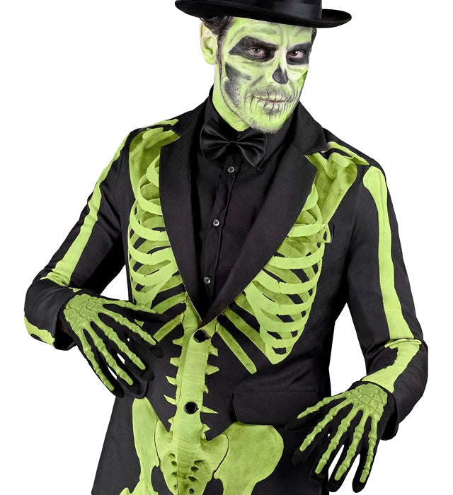 Glow In The Dark 3D Skeleton Gloves