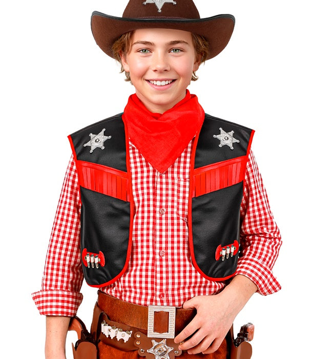 Cowboy - Black  Vest 