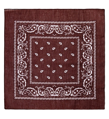 Brown Bandana 55X55 Cm - 100% Cotton