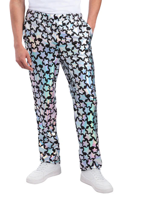Star Gazer Trousers Holographic Iridescent