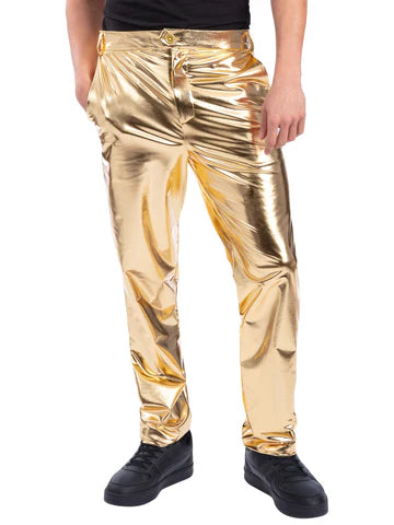 24 Carat Gold Trousers Metallic Gold