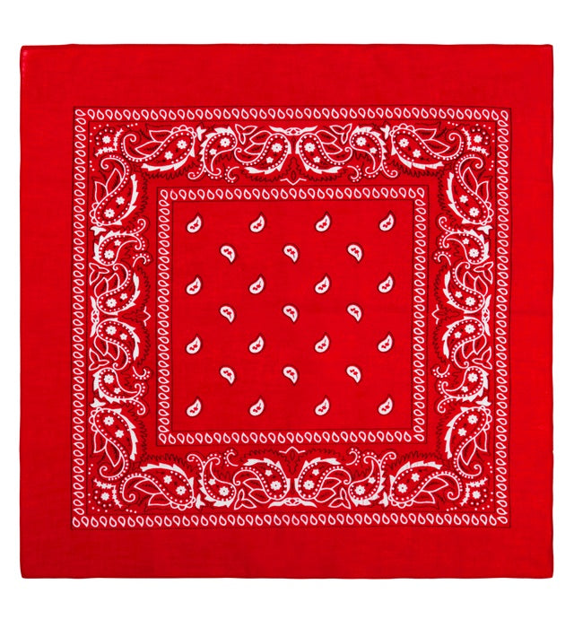 Red Bandana 55X55 Cm - 100% Cotton
