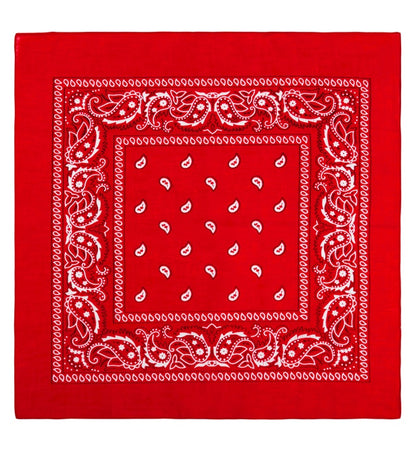 Red Bandana 55X55 Cm - 100% Cotton