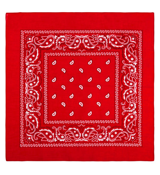 Red Bandana 55X55 Cm - 100% Cotton