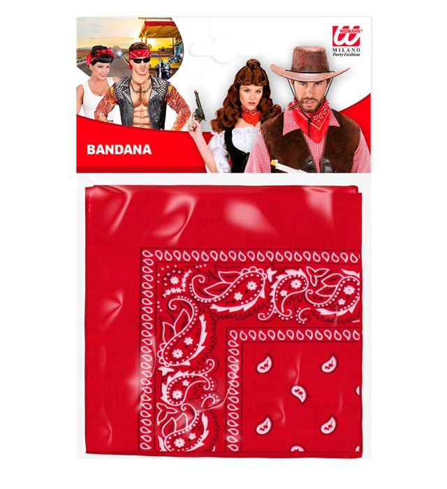 Red Bandana 55X55 Cm - 100% Cotton
