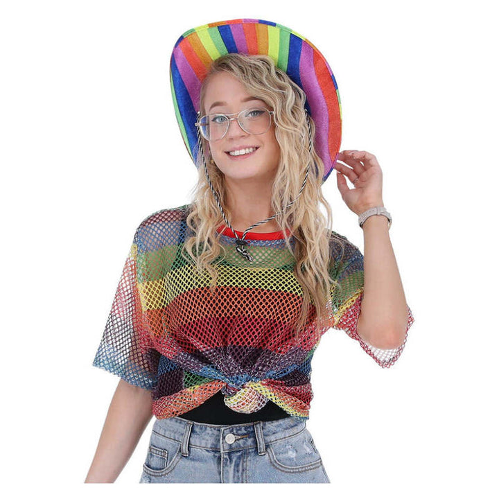 Rainbow Mesh Top Unisex Pride Shirt 1