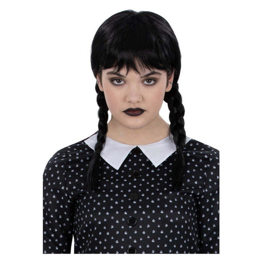 Kids Gothic School Girl Wig 1