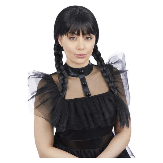 Adult Gothic School Girl Wig 1