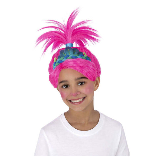 Trolls Band Together Poppy Wig with attached Tiara for Girls 1