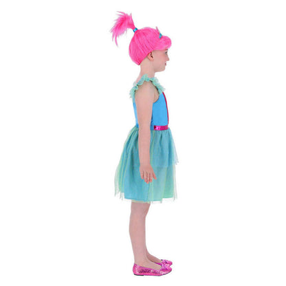 Trolls Band Together Poppy Costume Blue Dress 1
