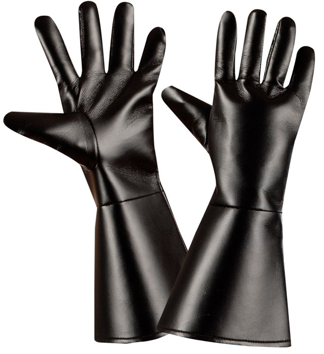 Black Character Gloves Leatherlook