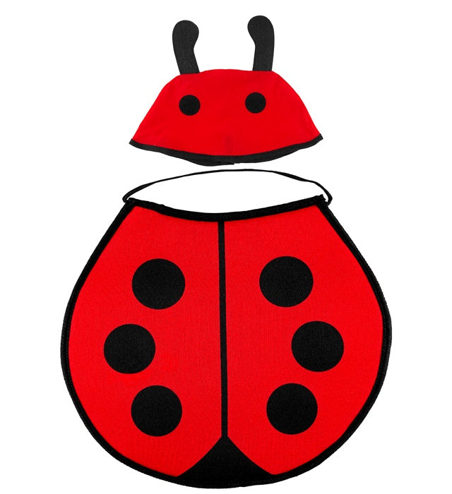Ladybug  Bonnet & Bib 