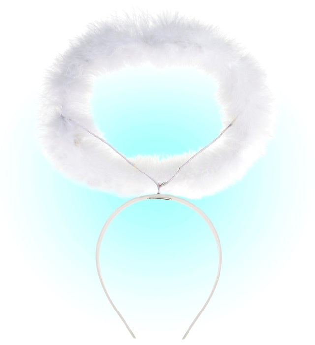 White Marabou Halo