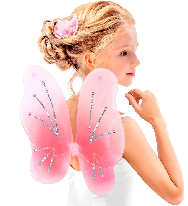Pink  Wings With Gems 50X40 Cm