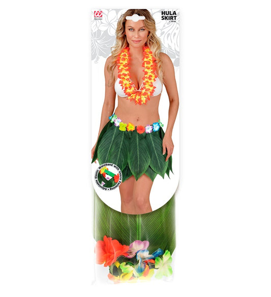 Banana Leaf Skirt With Flower Belt