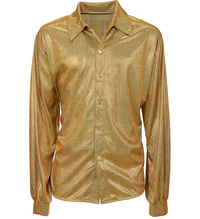 The 70S Disco Style  Holographic Shirt 