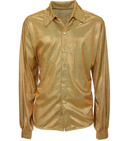 The 70S Disco Style  Holographic Shirt 